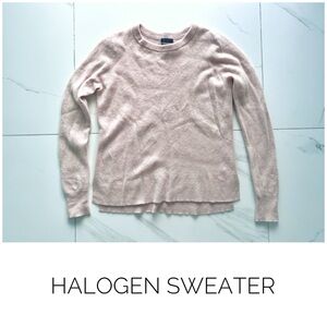 Halogen sweater size Medium cashmere pink